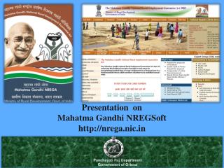 Presentation on Mahatma Gandhi NREGSoft nrega.nic