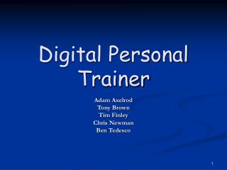 Digital Personal Trainer