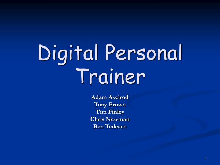 digital personal trainer