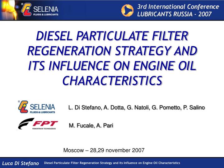 diesel particulate filter regeneration strategy and its influence on engine oil characteristics