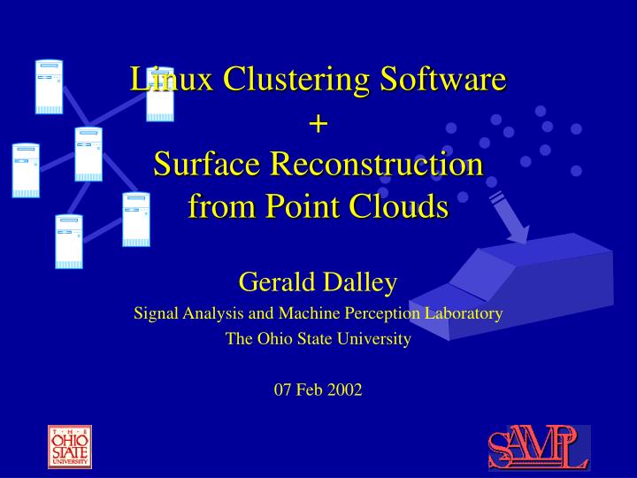 linux clustering software surface reconstruction from point clouds