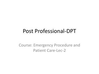 Post Professional-DPT