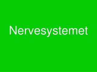 nervesystemet