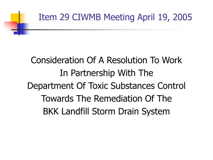 item 29 ciwmb meeting april 19 2005