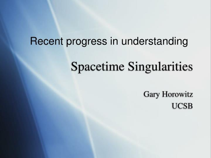spacetime singularities