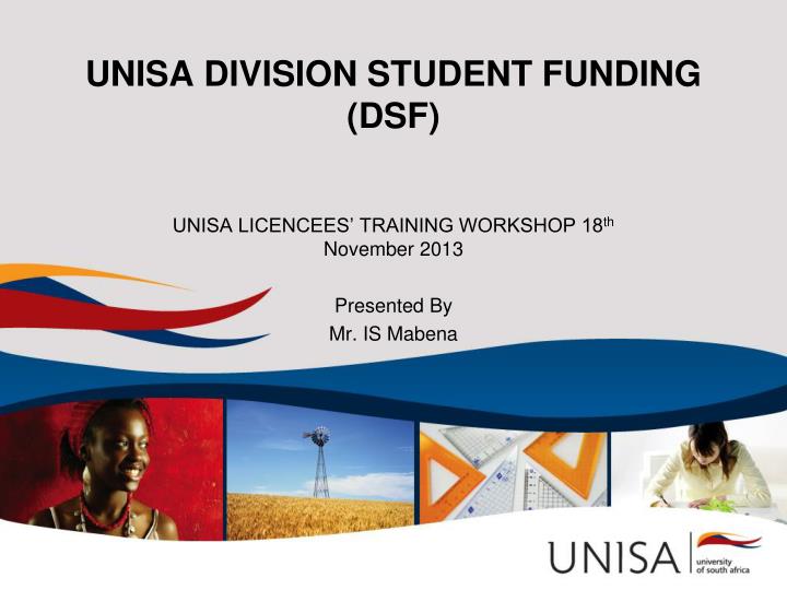 unisa division student funding dsf