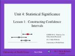 Unit 4: Statistical Significance - slide 1