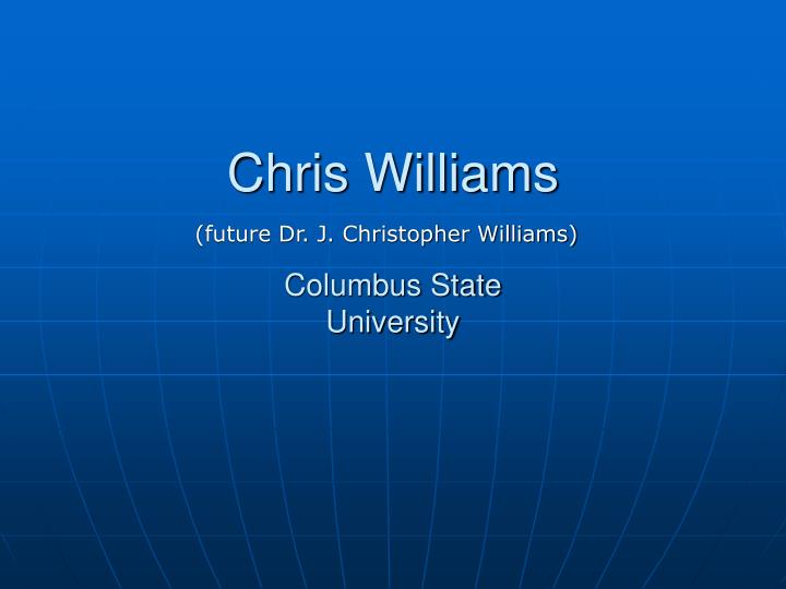 chris williams columbus state university