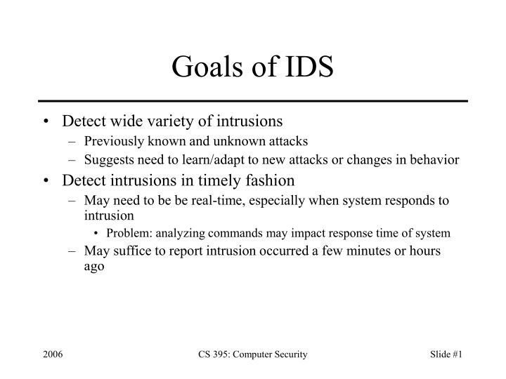 goals of ids