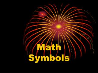 math symbols