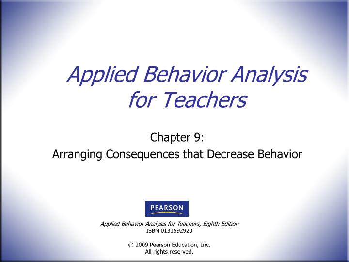 applied behavior analysis for teachers