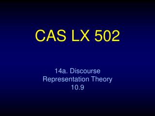 CAS LX 502