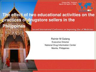 The effect of two educational activities on the practices of drugstore sellers in the Philippines