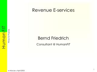 Revenue E-services