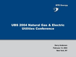 UBS 2004 Natural Gas &amp; Electric Utilities Conference