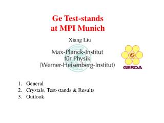 Ge Test-stands at MPI M unich