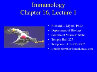 Immunology Chapter 16, Lecture 1