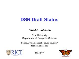 DSR Draft Status