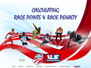 CALCULATING RACE POINTS &amp; RACE PENALTY