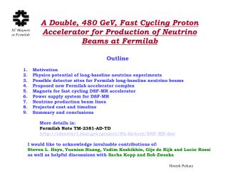 A Double, 480 GeV, Fast Cycling Proton Accelerator for Production of Neutrino Beams at Fermilab