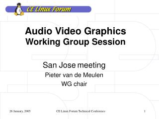 Audio Video Graphics Working Group Session