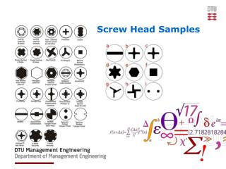 Screw Head Samples