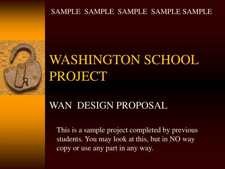washington school project