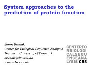 System approaches to the prediction of protein function