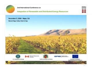 2nd International Conference on Integration of Renewable and Distributed Energy Resources