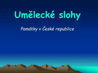 Umělecké slohy