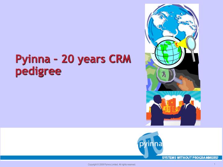 pyinna 20 years crm pedigree