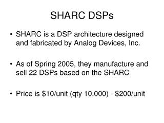 SHARC DSPs