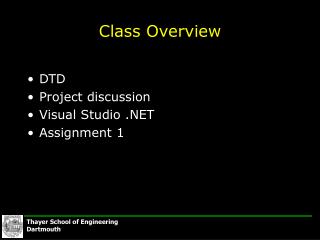 Class Overview