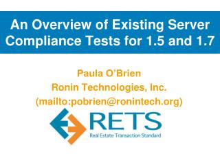 An Overview of Existing Server Compliance Tests for 1.5 and 1.7