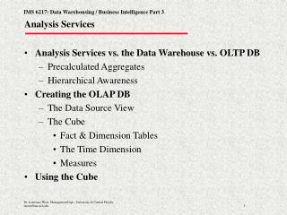 Analysis Services