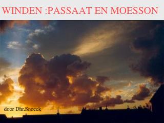 winden passaat en moesson