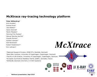 McXtrace ray-tracing technology platform