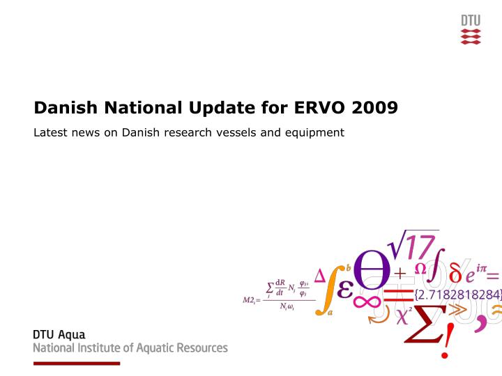 danish national update for ervo 2009