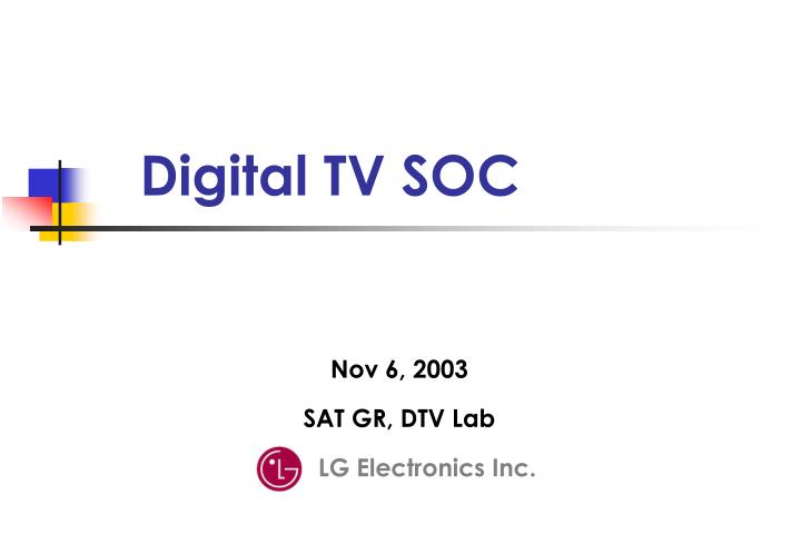 digital tv soc