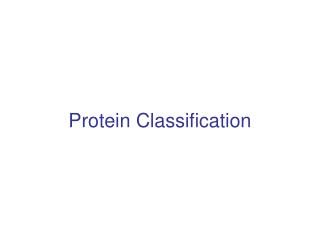 Protein Classification