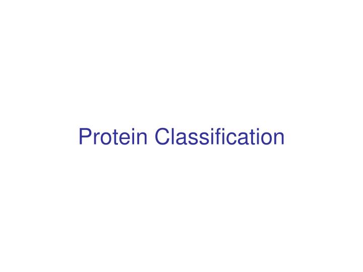 protein classification