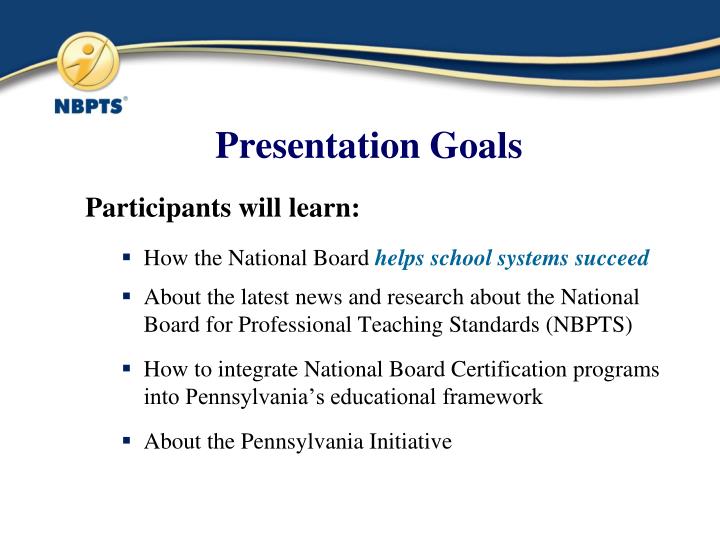 presentation goals