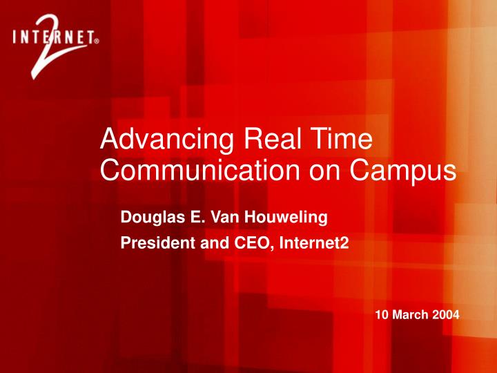advancing real time communication on campus