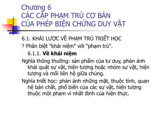 ch ng 6 c c c p ph m tr c b n c a ph p bi n ch ng duy v t