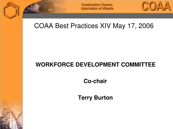 coaa best practices xiv may 17 2006