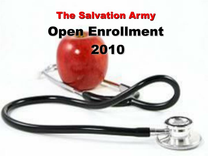 the salvation army open enrollment 2010