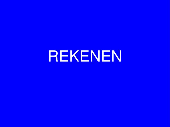 rekenen