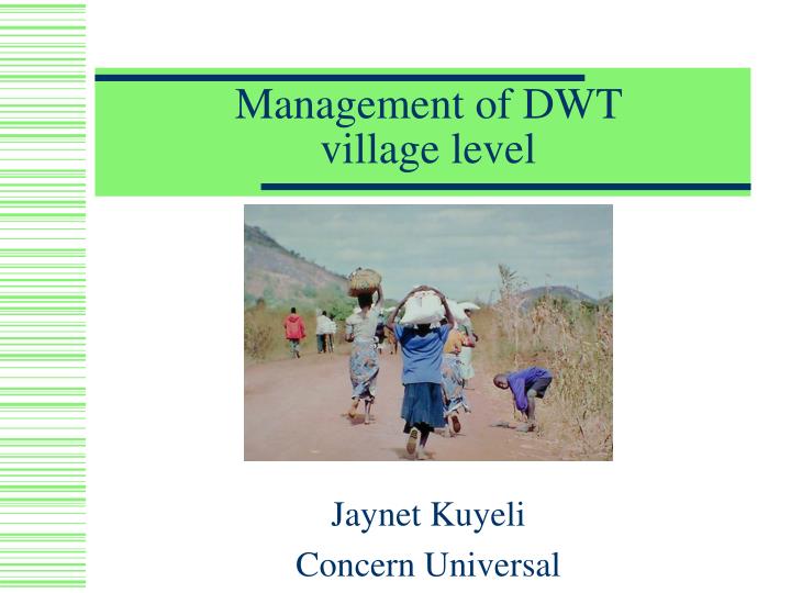 management of dwt village level