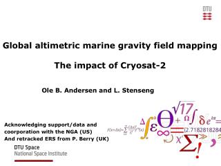 Global altimetric marine gravity field mapping The impact of Cryosat-2