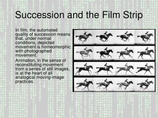 Succession and the Film Strip